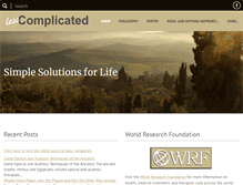 Tablet Screenshot of lesscomplicated.net